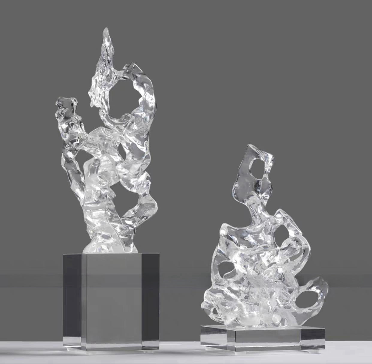 Transparent Resin Sculpture Art