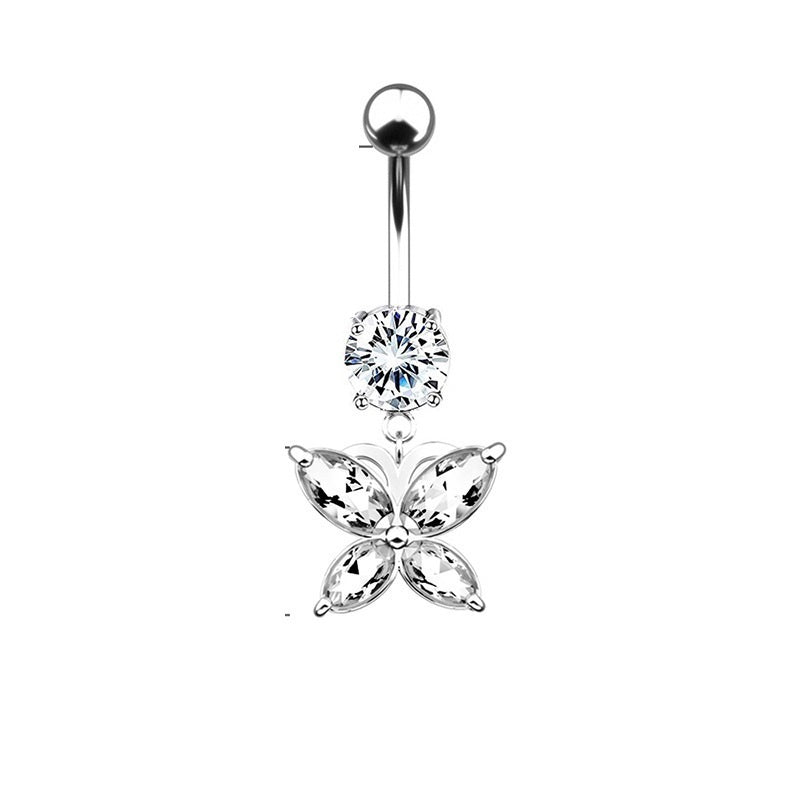 3A Zircon Navel Stud