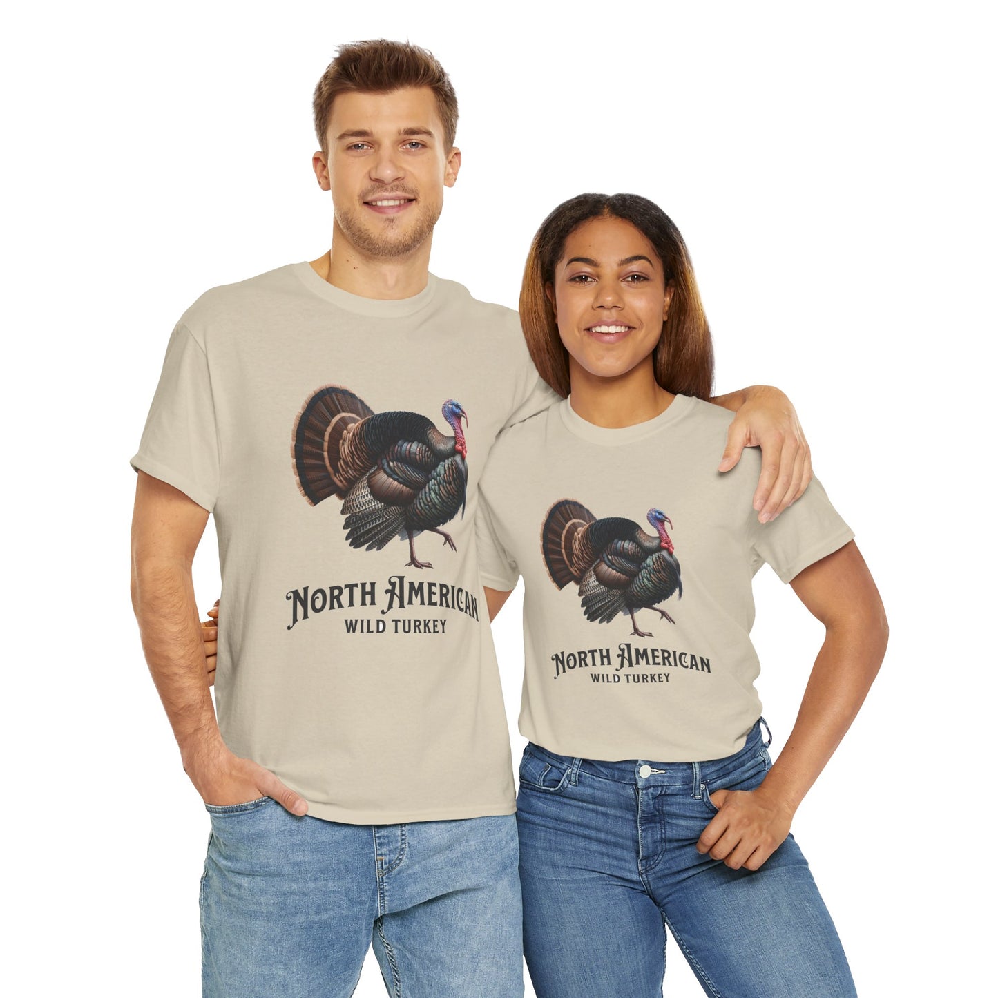 North American Wild Turkey. Heavy Cotton T-Shirt