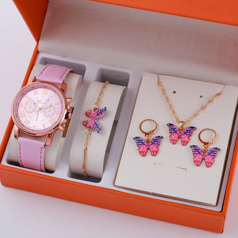 Ladies Graduated Watch Jewelry Set