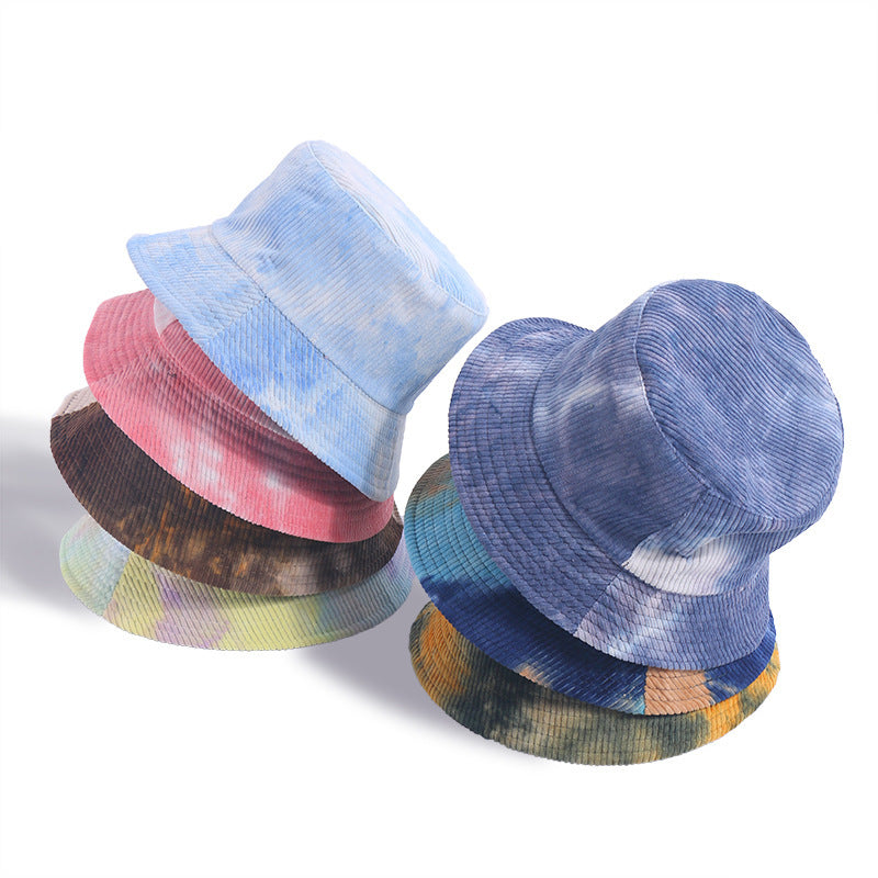 Tie-dyed Corduroy Bucket Hat