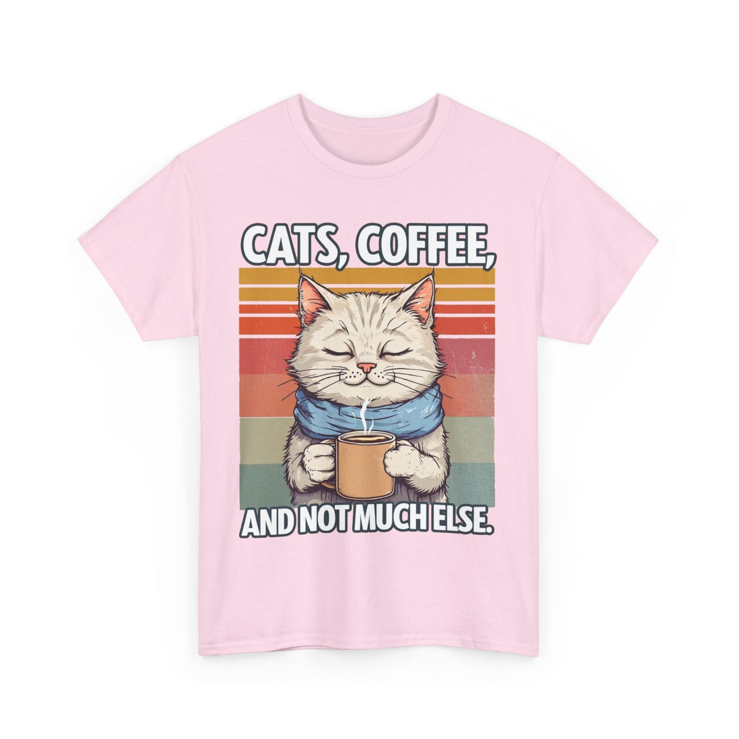 Cats, Coffee and not much else. Heavy Cotton T-Shirt