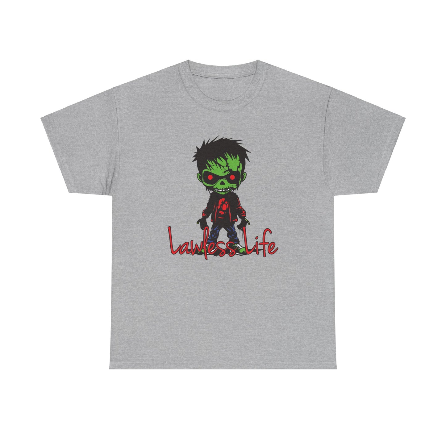 Lawless Life Zombie. Heavy Cotton T-Shirt