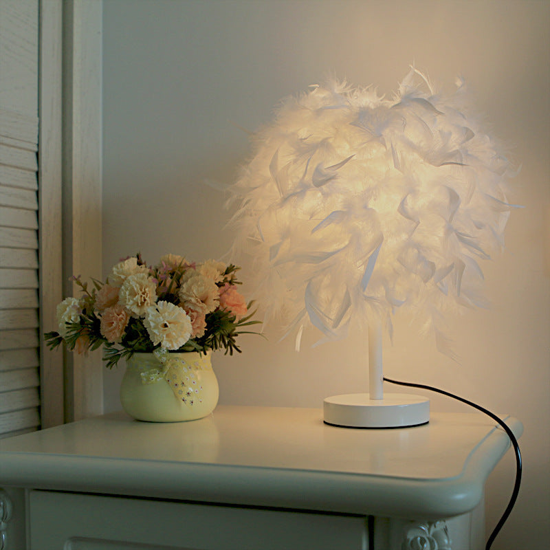 Feather Table Lamp