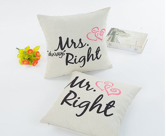 Couples pillowcase