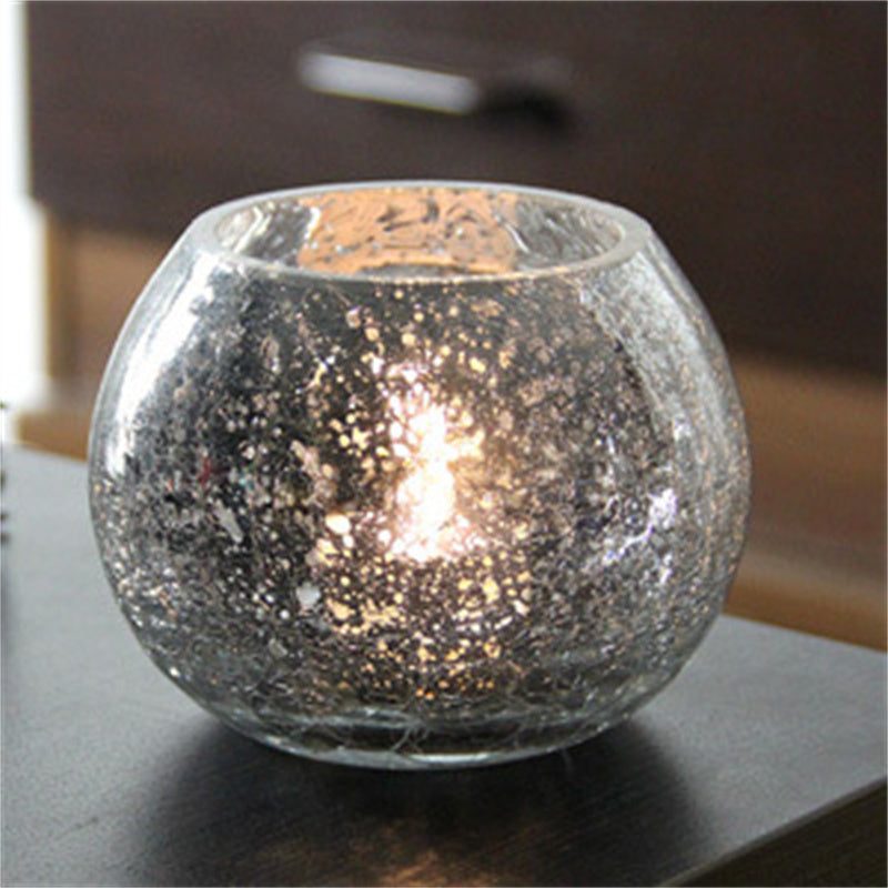 Christmas Glass Ball Candle Holder