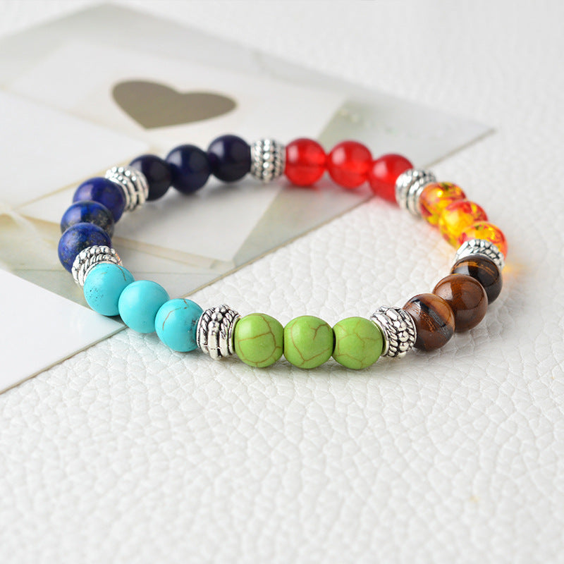 Seven Color Stone Bracelet