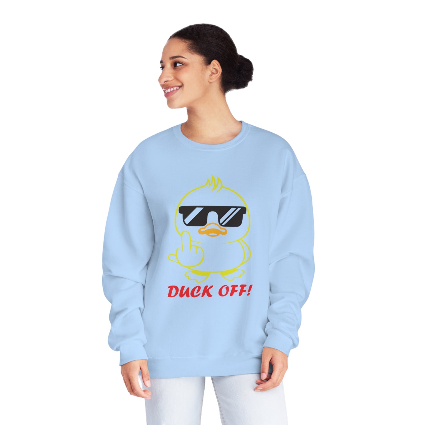 Duck Off, Unisex NuBlend® Crewneck Sweatshirt