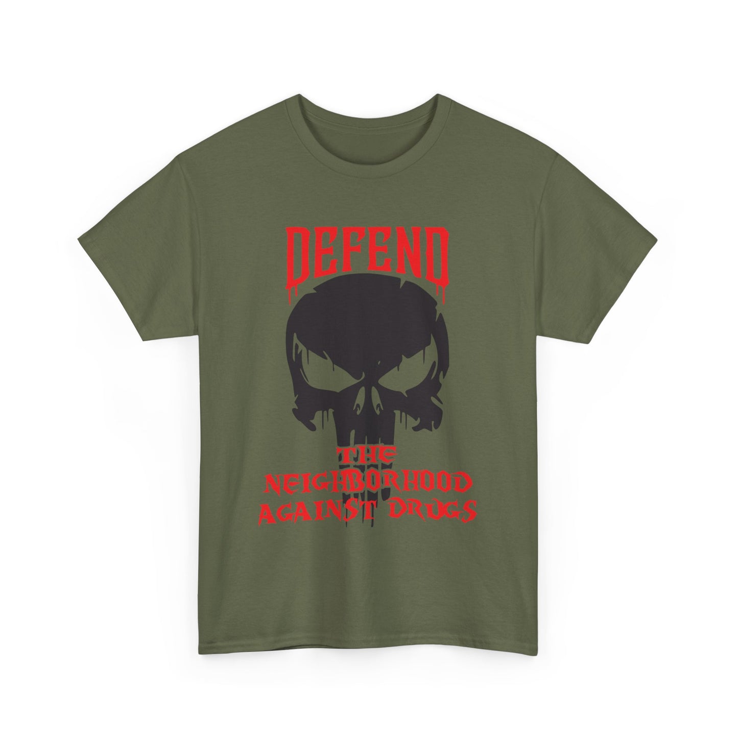 Defend the Neighborhood Against Drugs. Heavy Cotton T-Shirt