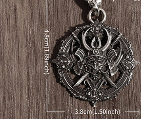 Samurai Devil Pendant Necklace