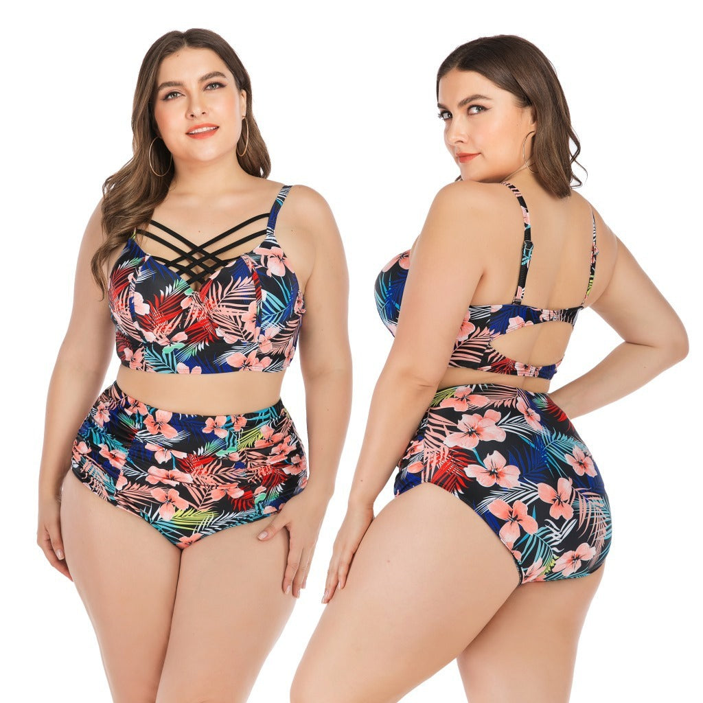 Plus size underwire swimsuit