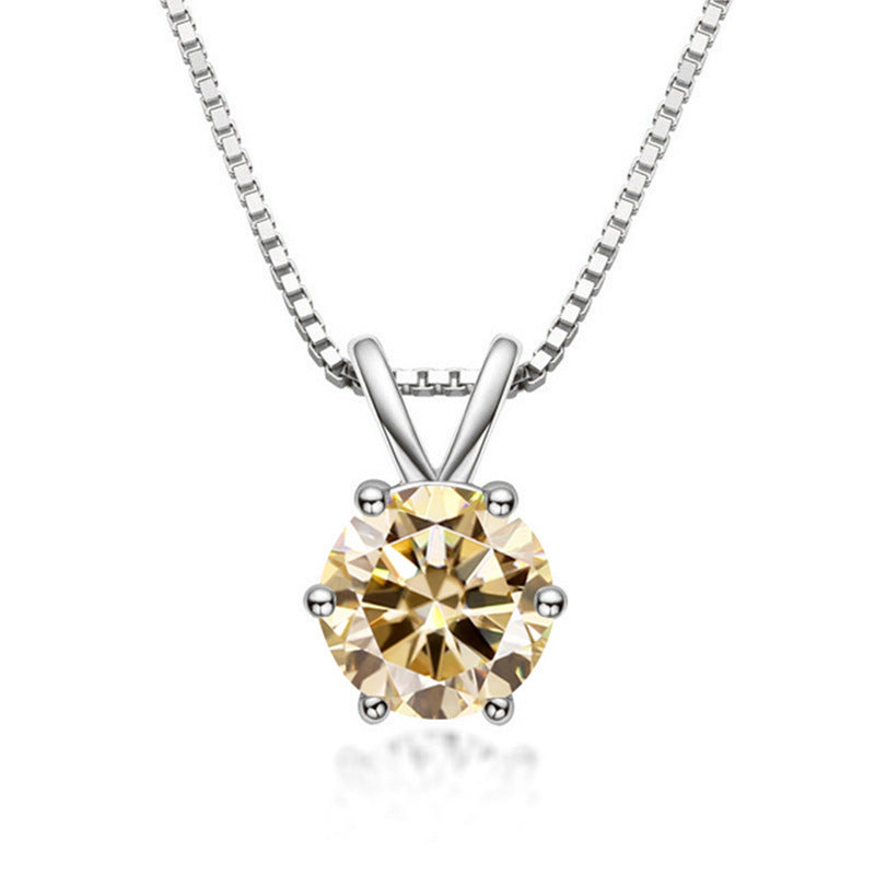 S925 Silver Pendant Diamond Necklace