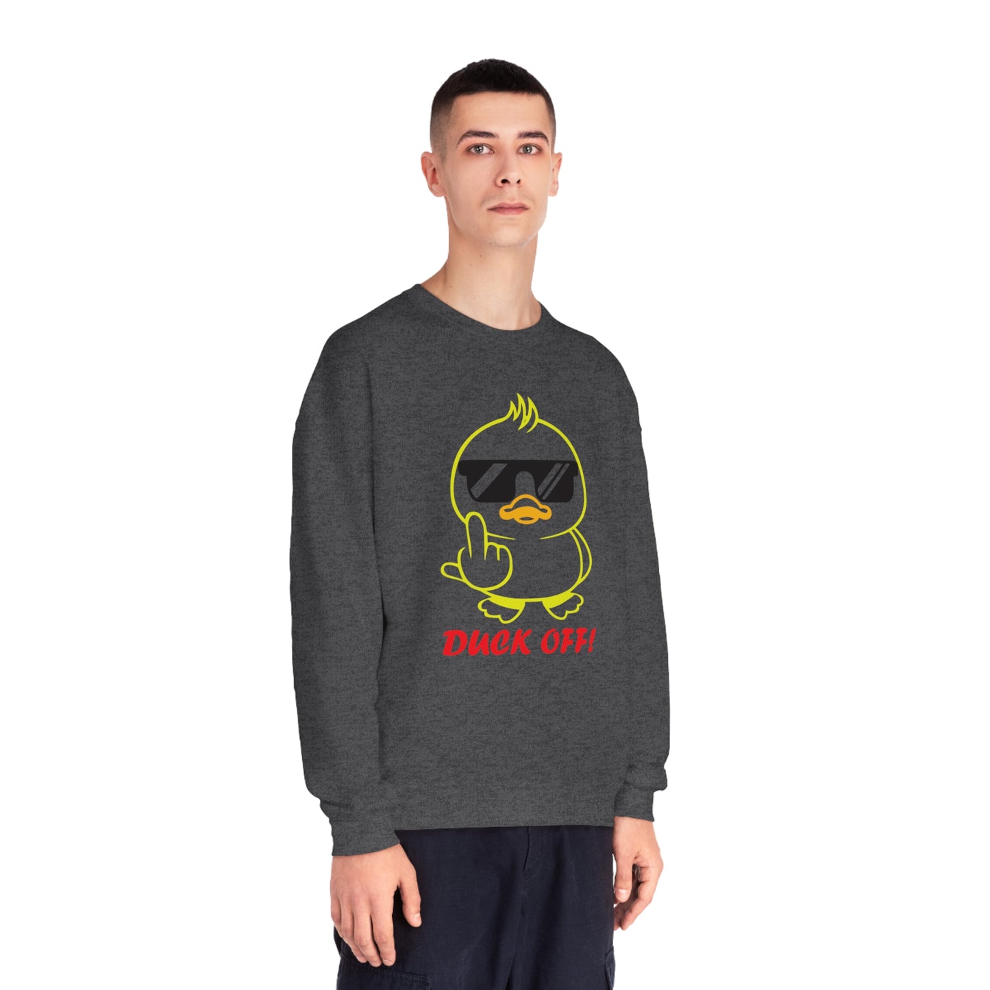 Duck Off, Unisex NuBlend® Crewneck Sweatshirt