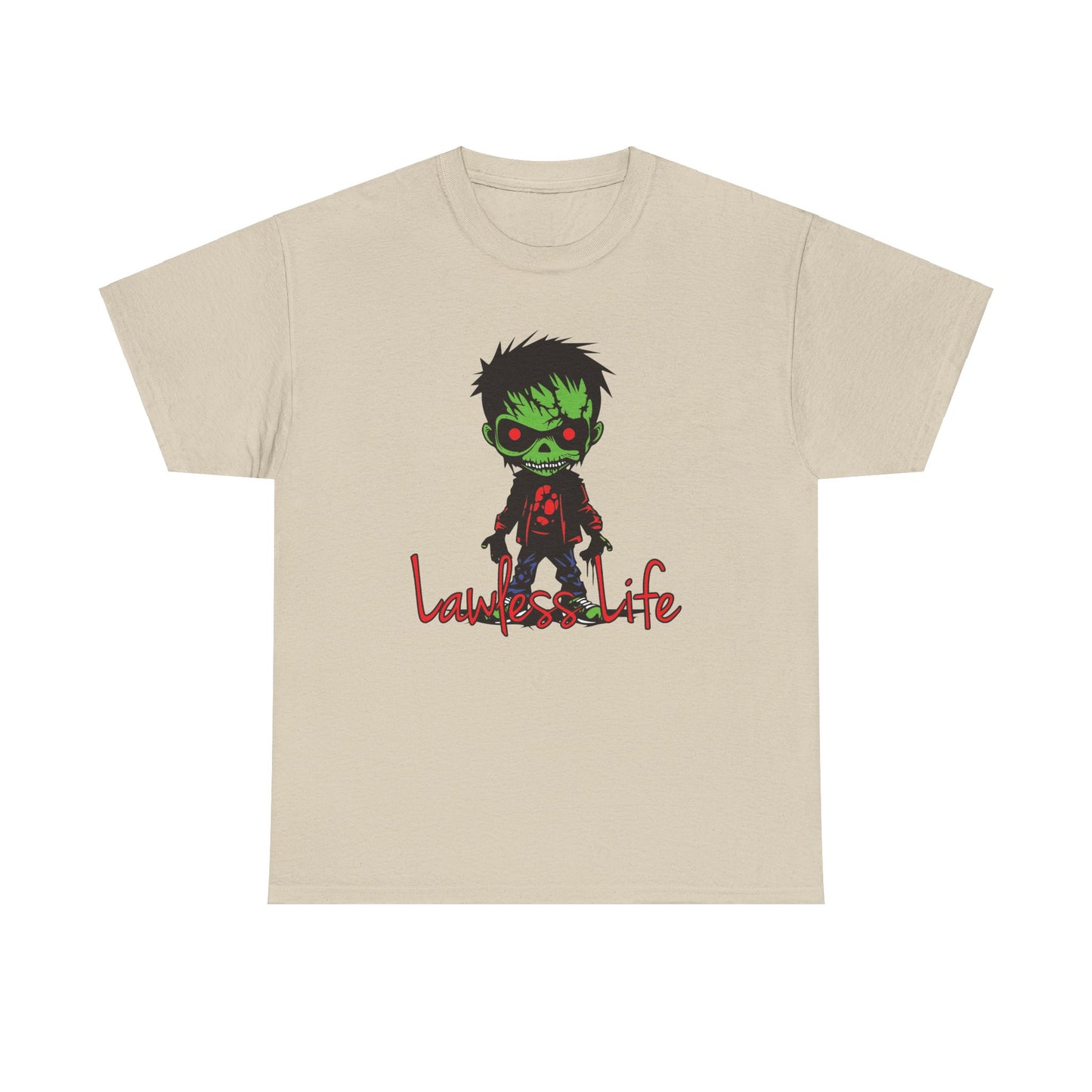 Lawless Life Zombie. Heavy Cotton T-Shirt