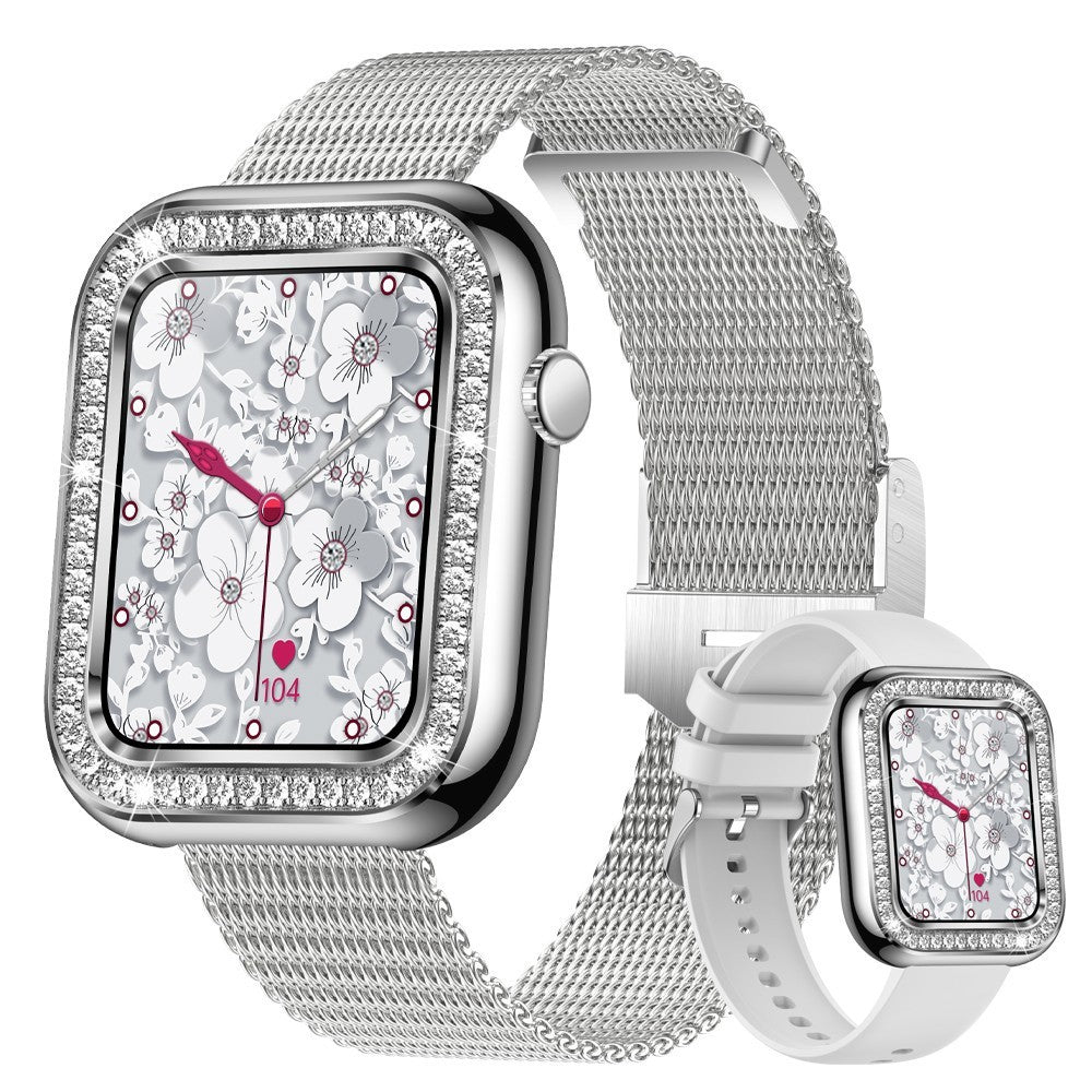 Square Diamond Waterproof Smart Watch