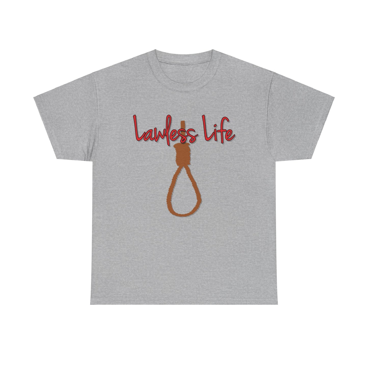 Lawless Life Noose. Heavy Cotton T-Shirt