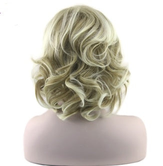 European golden short hair wig