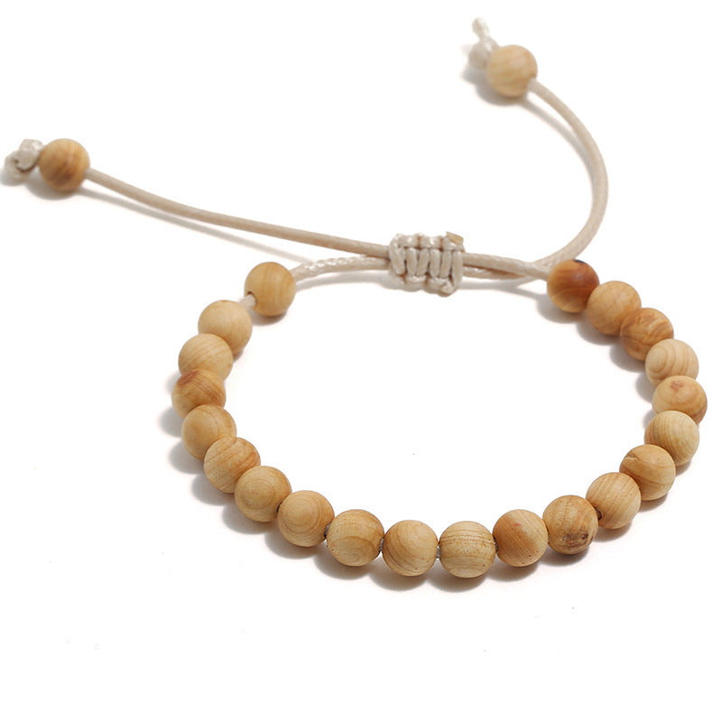 Wooden Bead Adjustable Bracelet