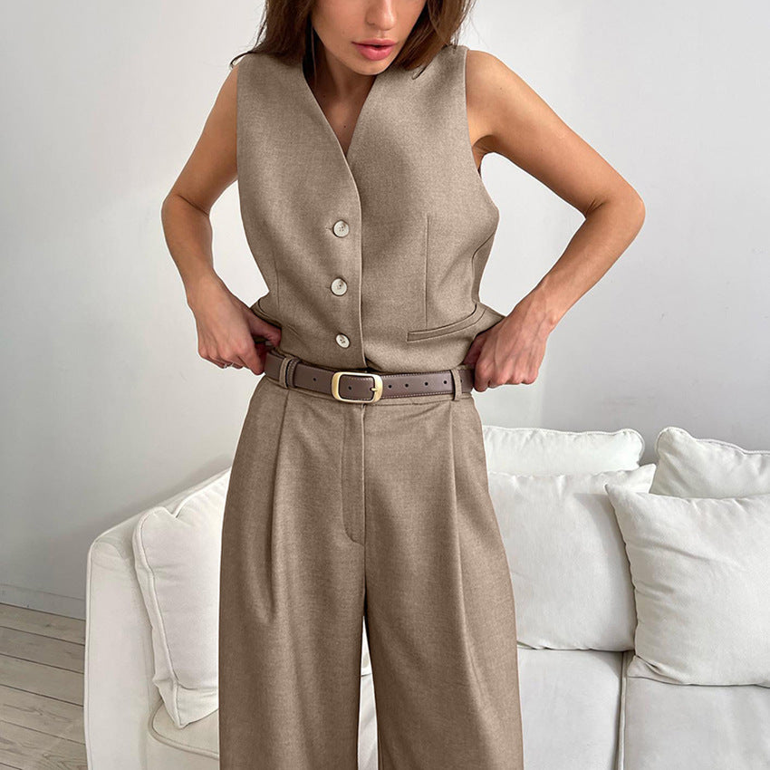 Summer Vest /Pants Suit