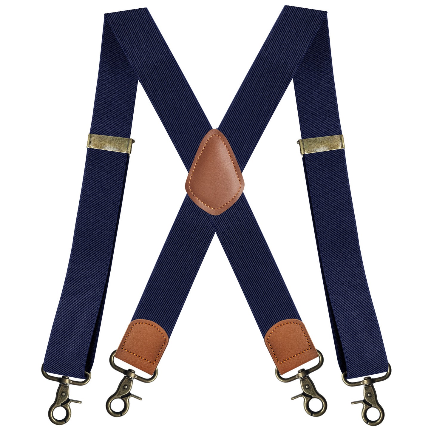 X-type Suspenders Bronze Hook Buckle