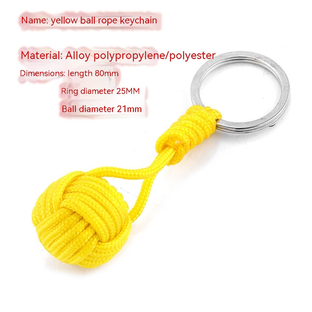 Monkeys Fist Ball Rope Keychain