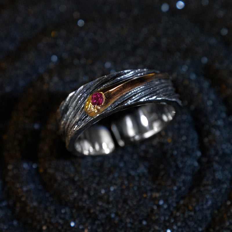 Handmade Thai Silver Meteor Ring