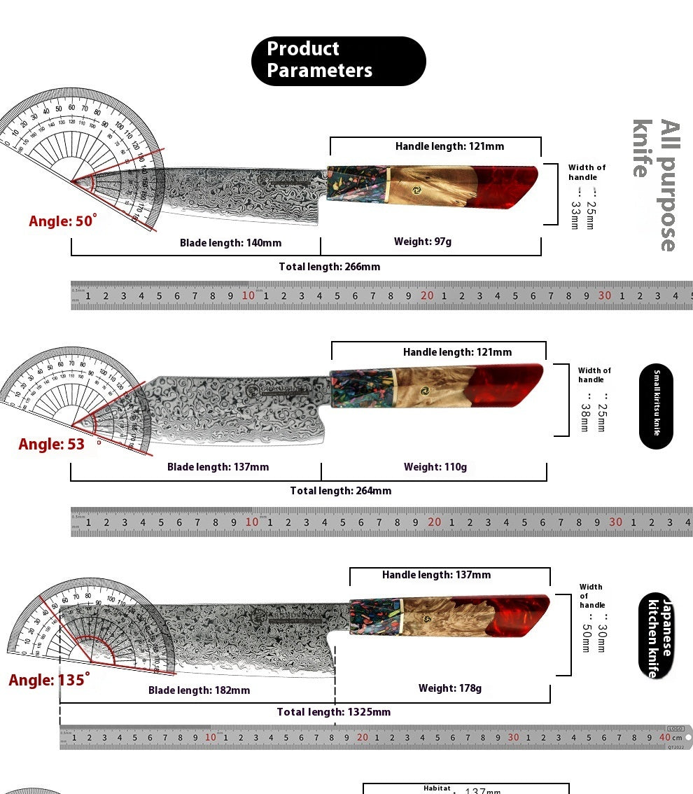 Damascus Steel Chef Kitchen Knife