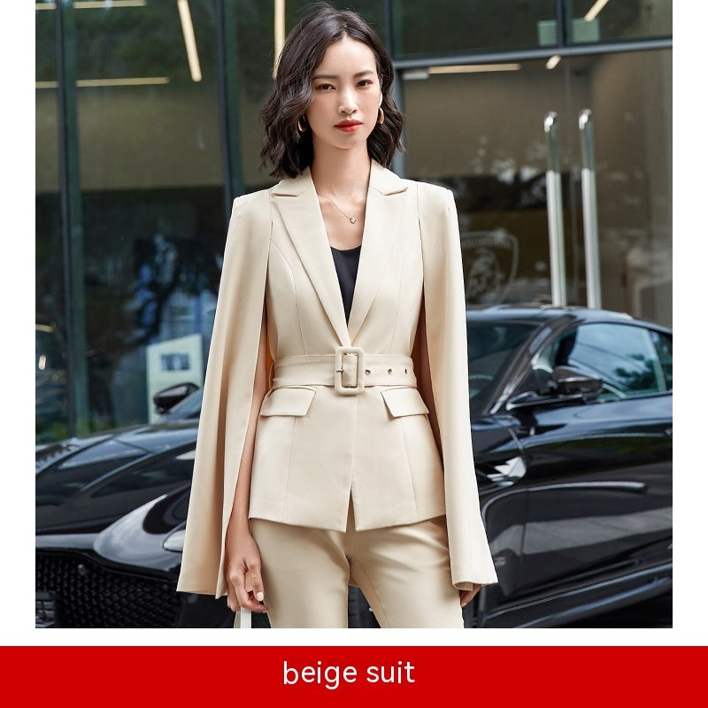 Two-piece Fashion Cloak Suit