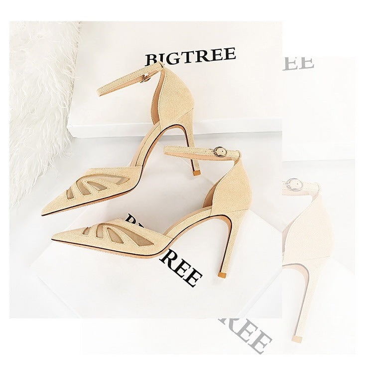 Low-cut Pointed Toe Nightclub Heels