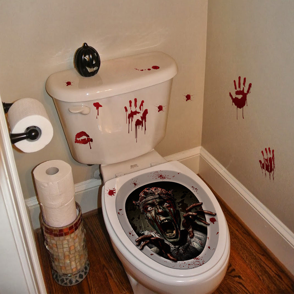 Horror Toilet Sticker