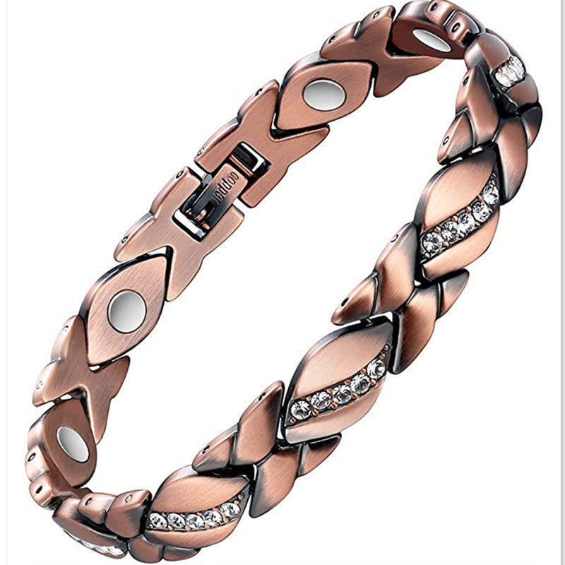 Leaves Diamond Magnet Bracelet