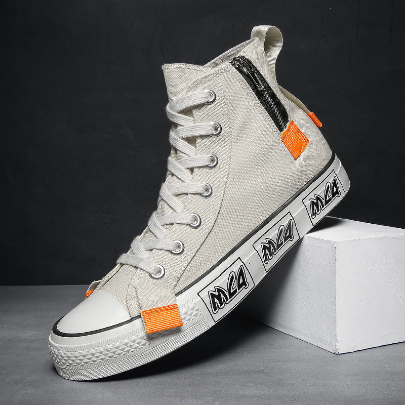 College Style High Top Canvas Shoes