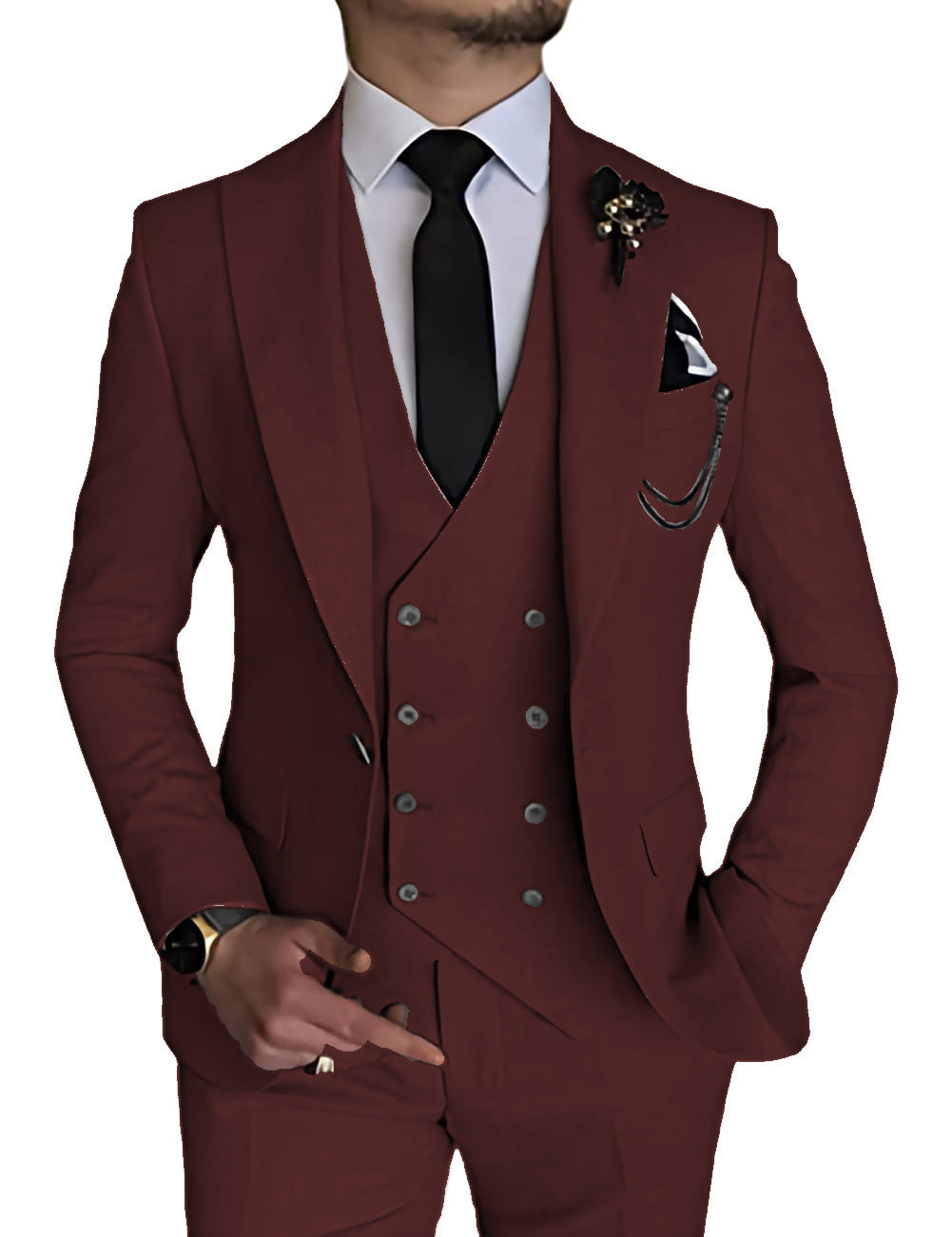 Business Casual Three-piece Suit