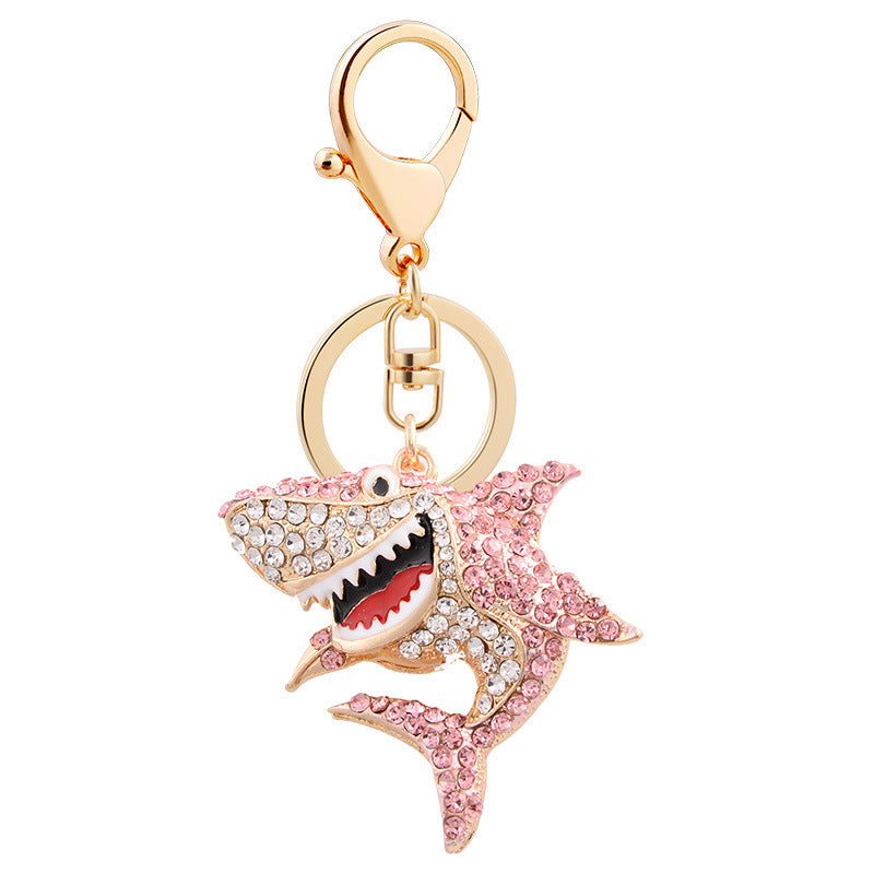 Bling Metal Shark Keychain