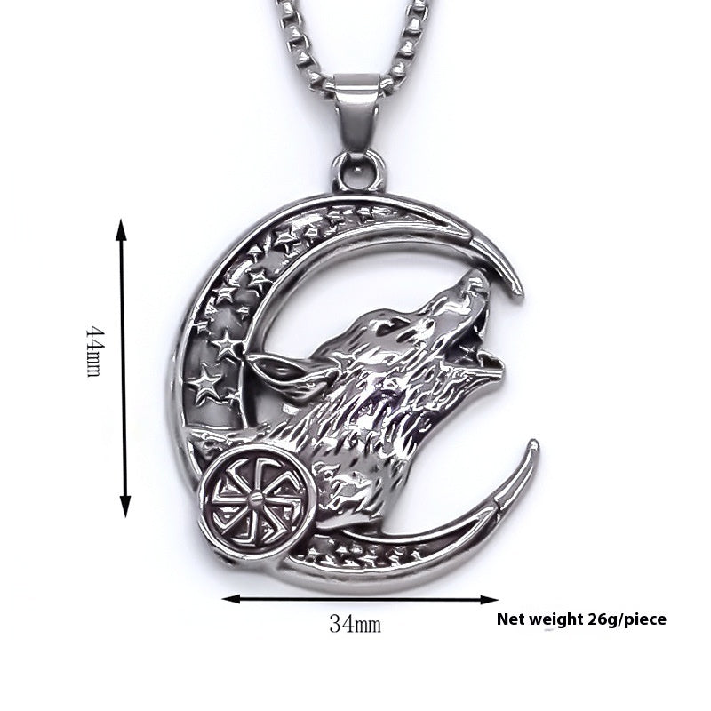 Wolf-shaped Pendant Necklace