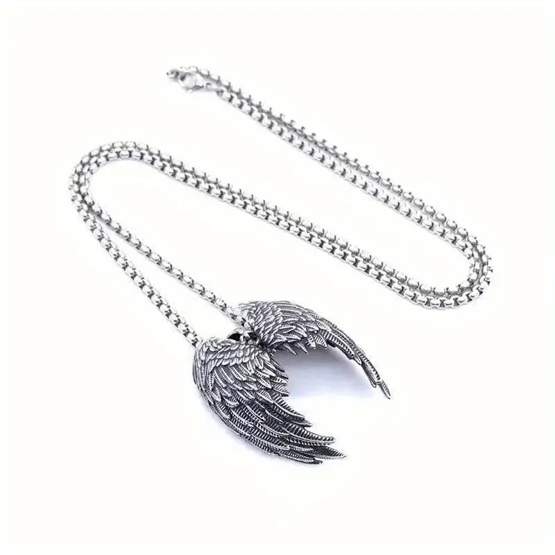 Angel Wings Stainless Steel Necklace.