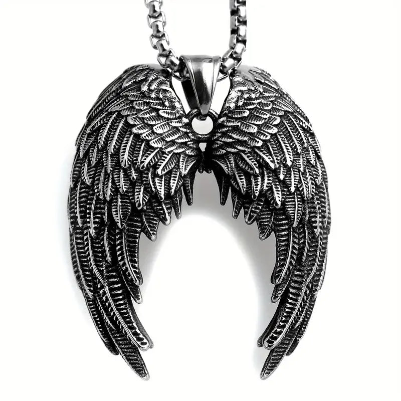 Angel Wings Stainless Steel Necklace.