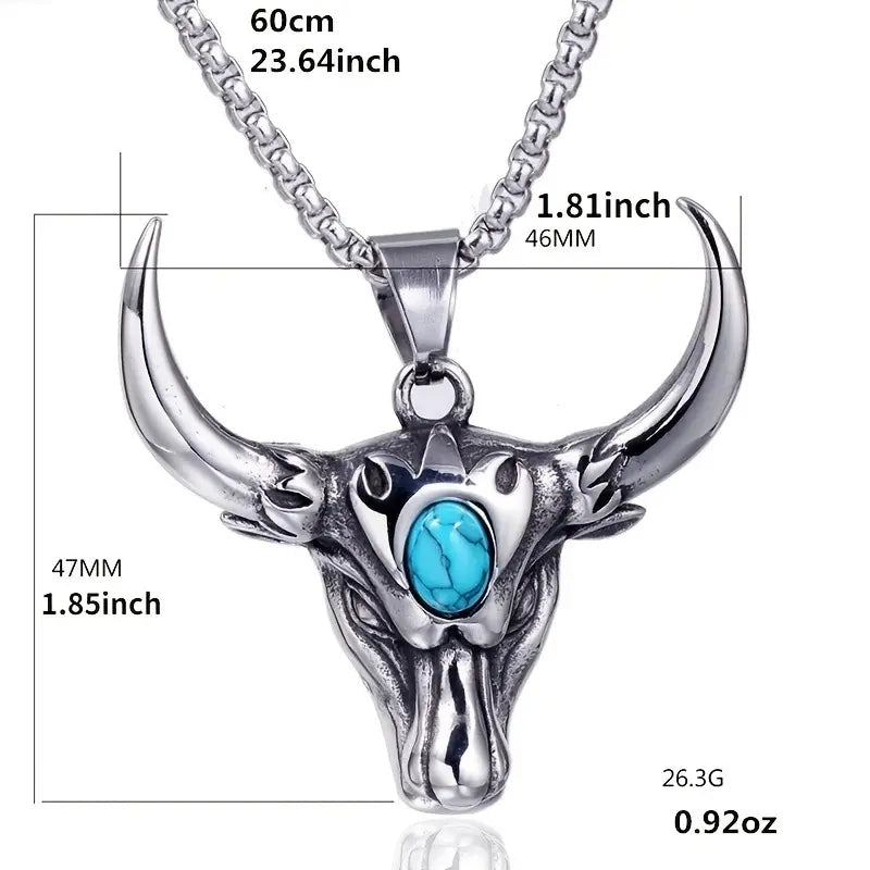 Bull Head Necklace.