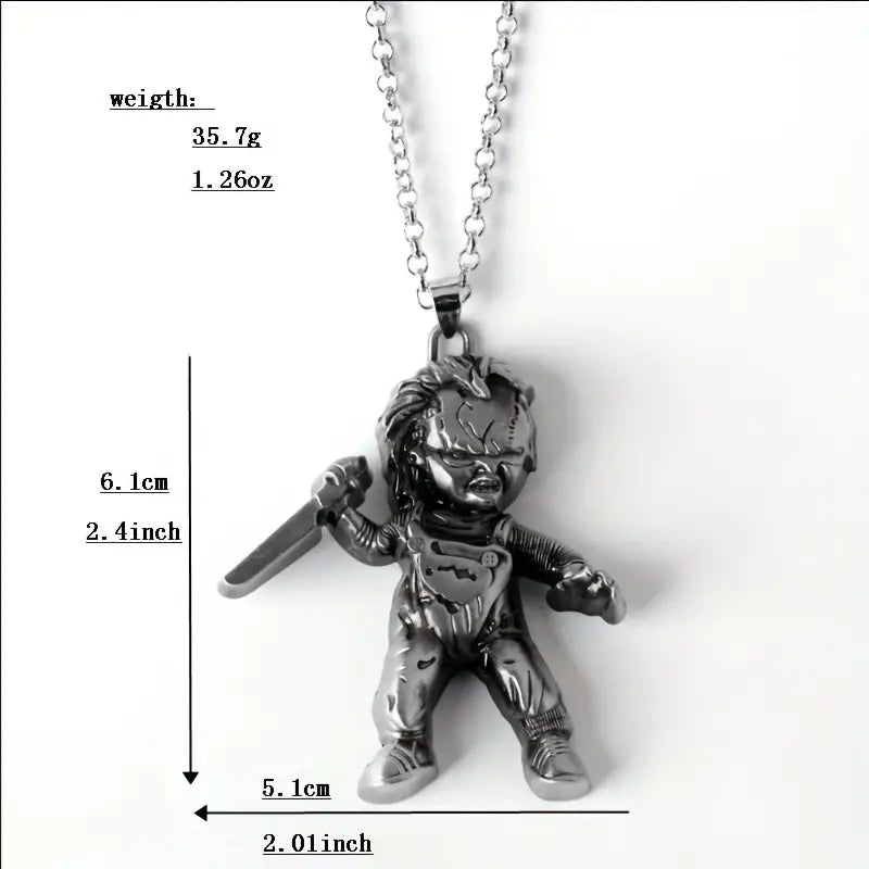 Chucky Doll Pendant Necklace.