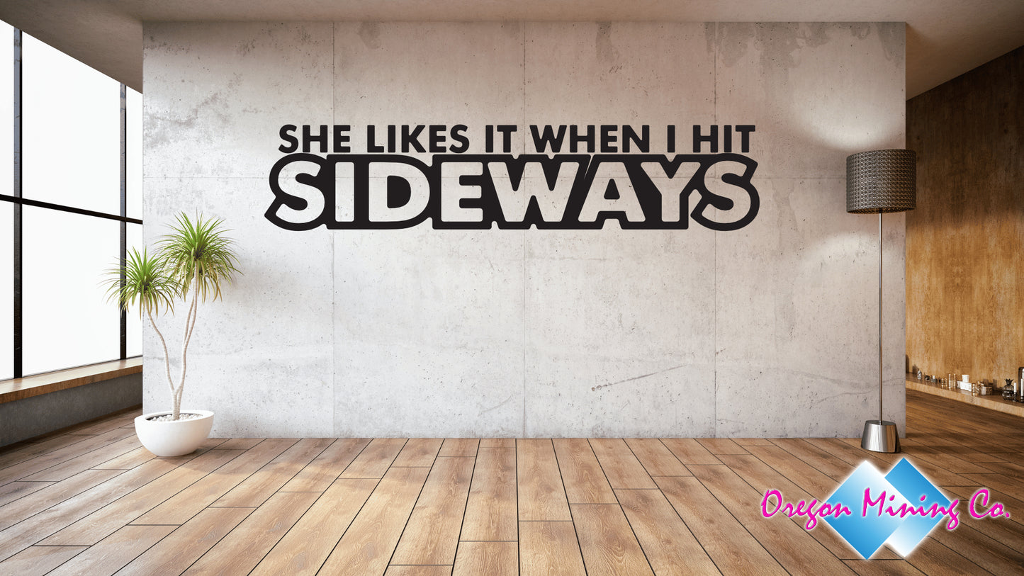 JDM She likes it when I hit Sideways, Auto Vinyl Decal