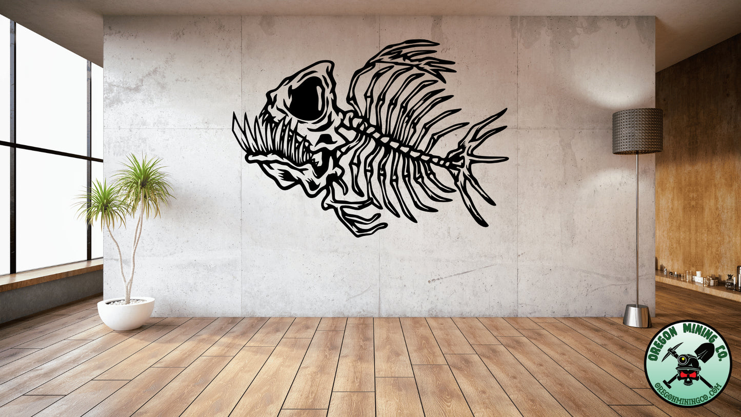 Fish Bones Vinyl Decal