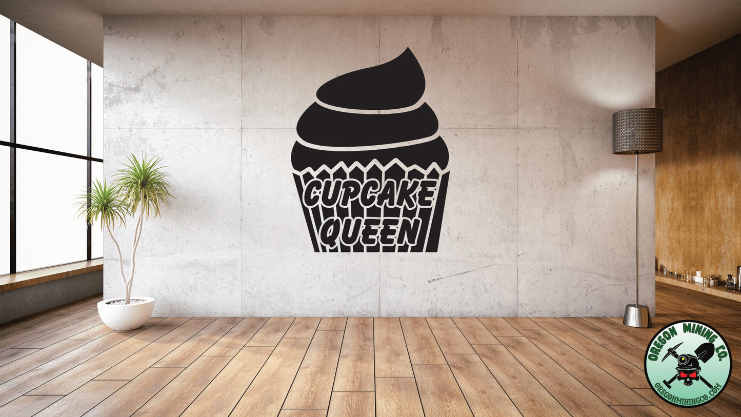 Cupcake Queen Vinyl Decal