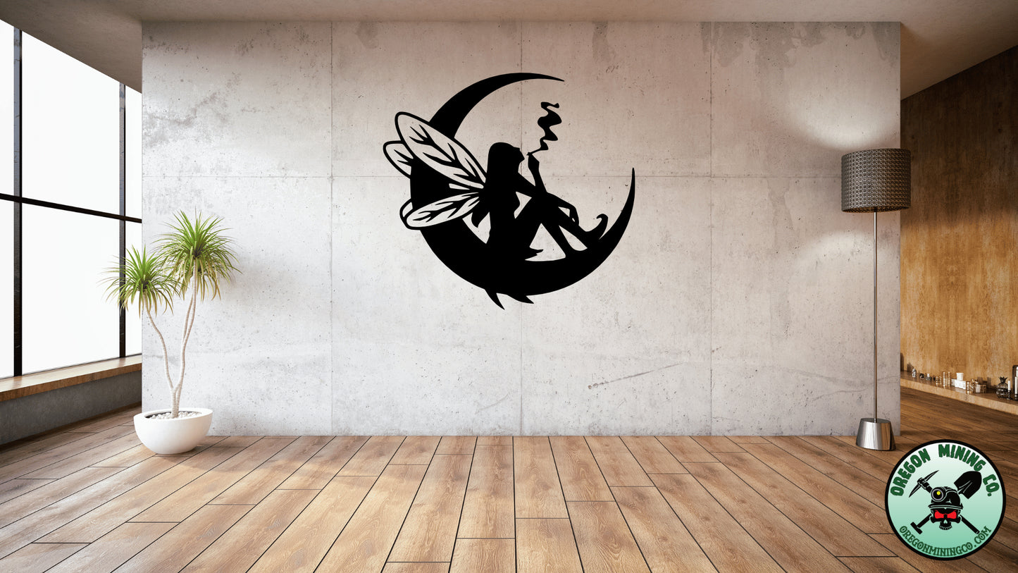 Smoking Fairy Vinyl Decal