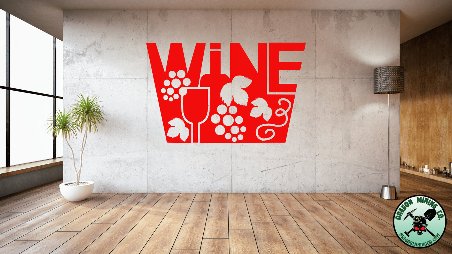 Wine Vinyl Decal