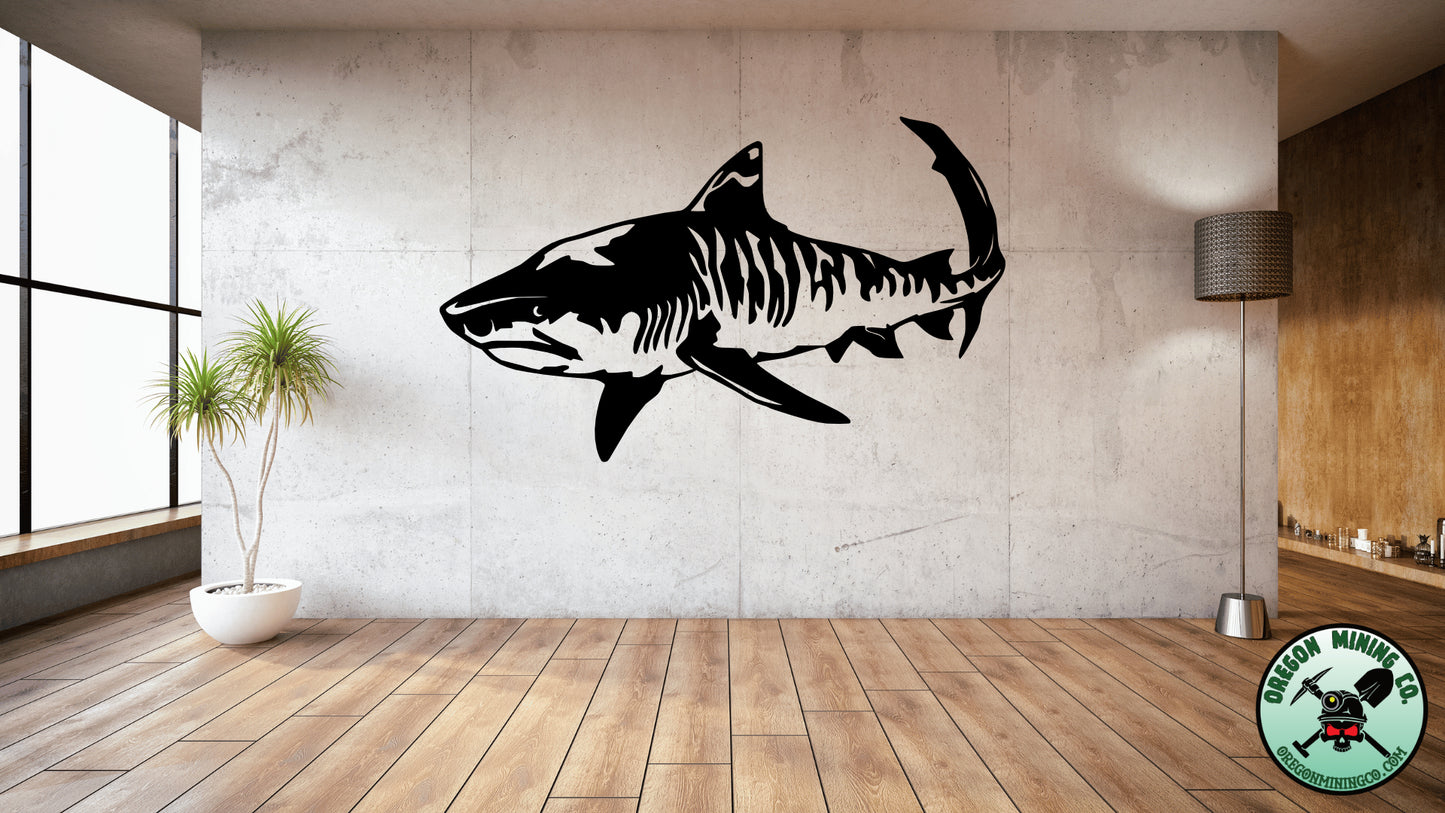 Tiger Shark Vinyl Decal