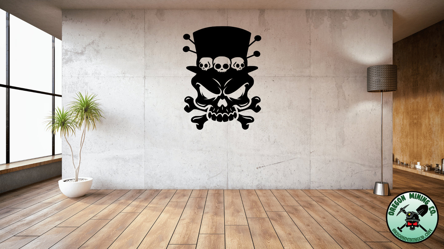 VooDoo Skull and Bones Vinyl Decal