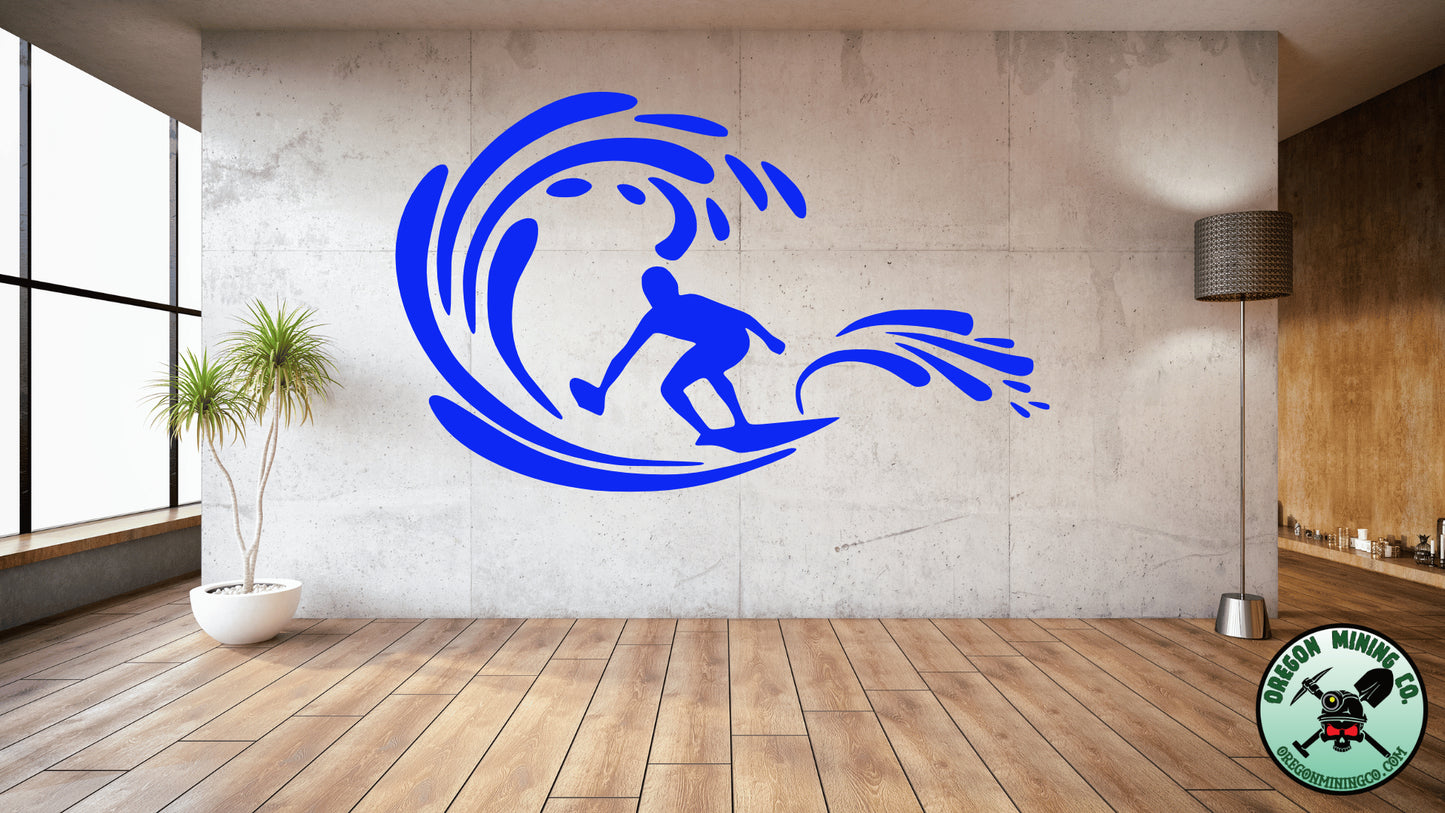 Surfer Vinyl Decal