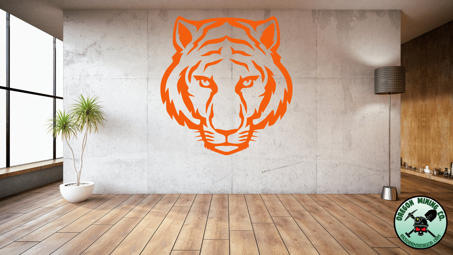 Tiger Face Vinyl Decal