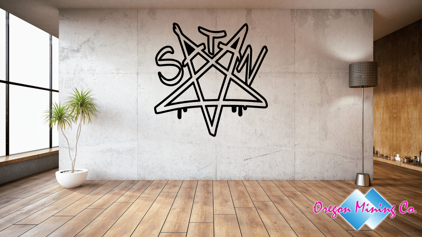 Satan Pentagram, Vinyl Decal