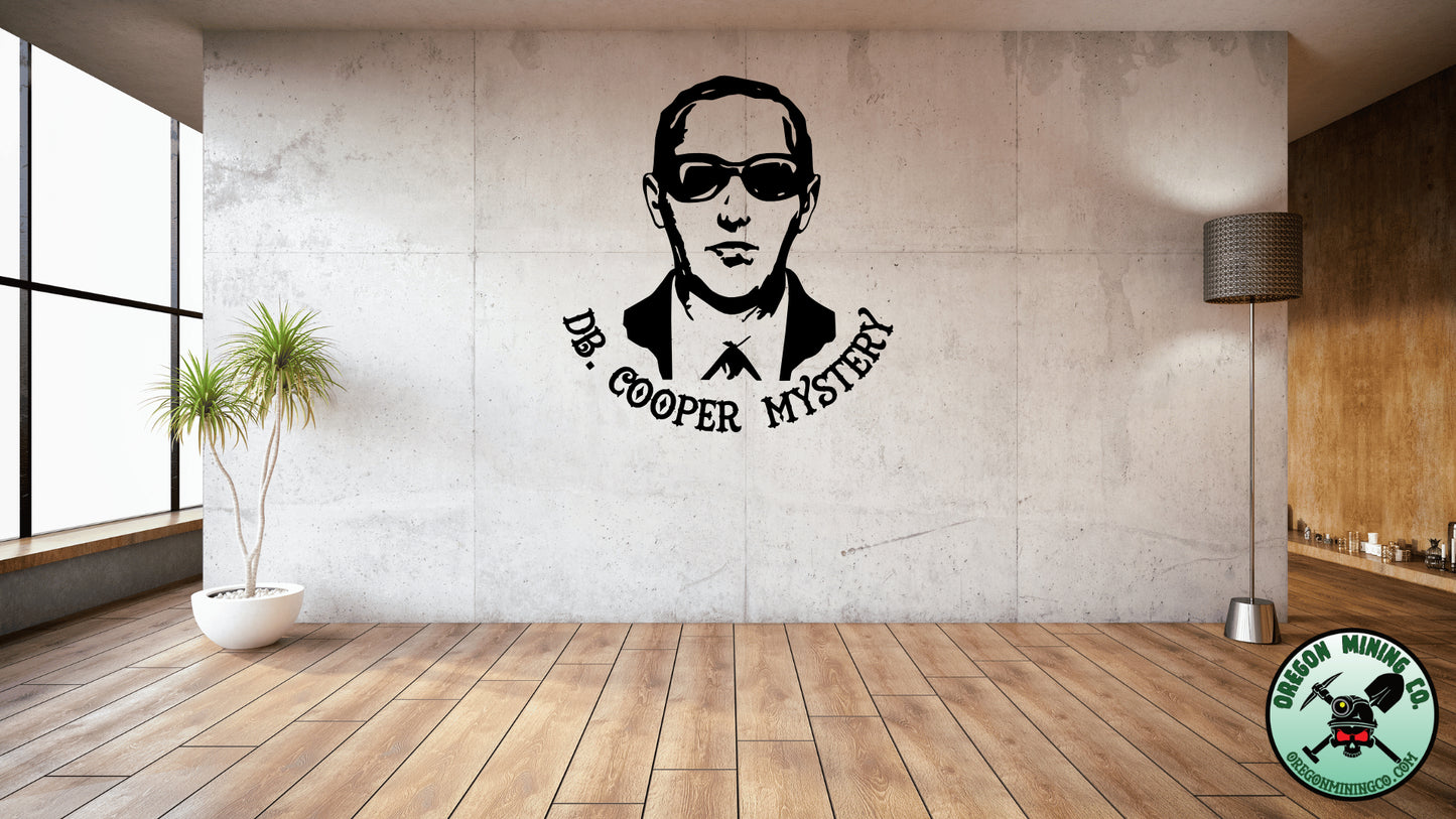 DB Cooper Mystery Vinyl Decal